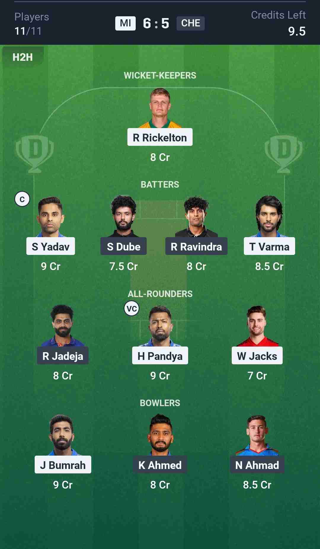 Fantasy Team Screenshot
