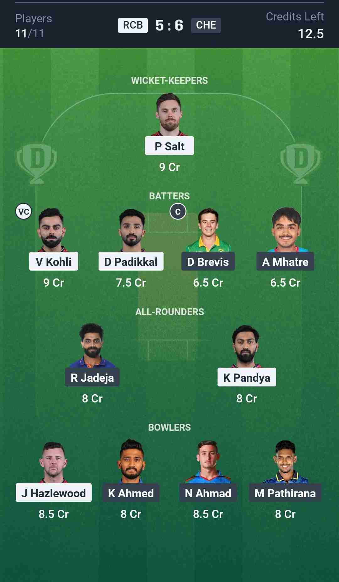 Fantasy Team Screenshot
