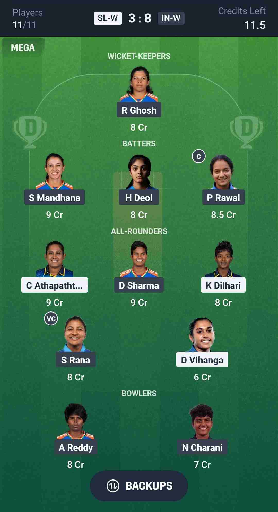 Fantasy Team Screenshot