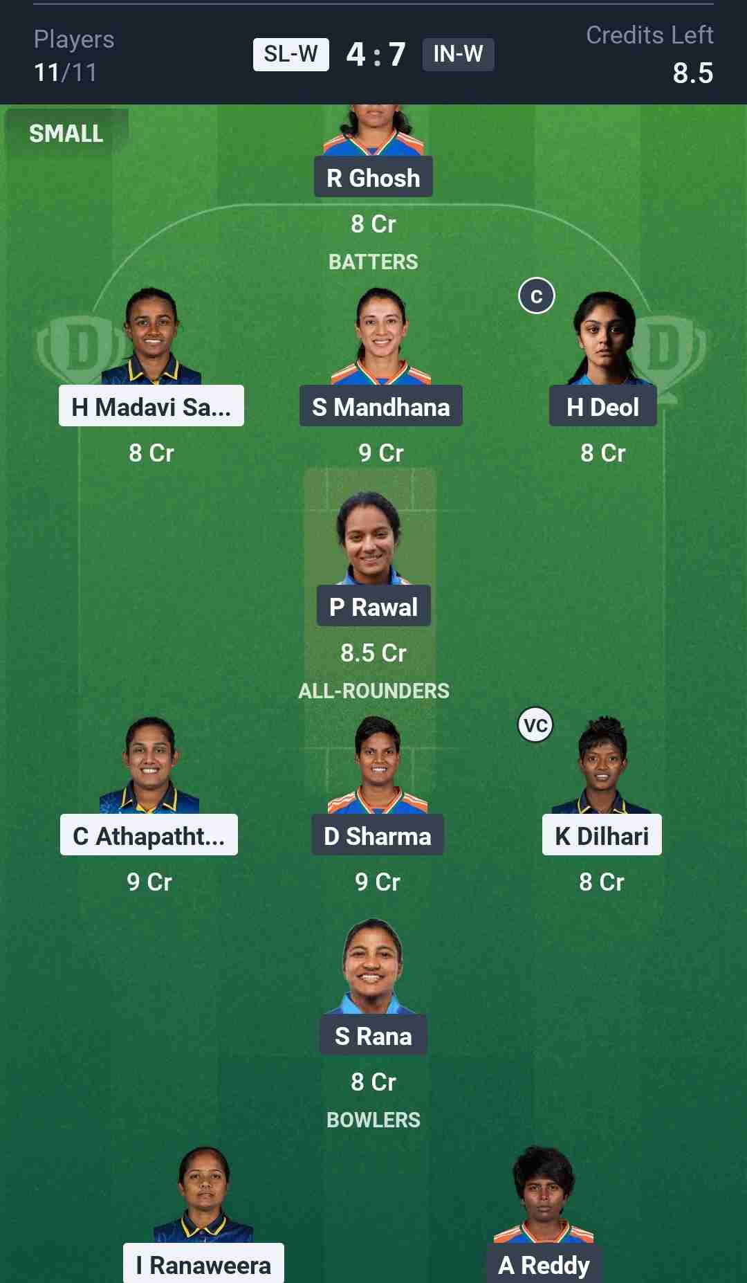 Fantasy Team Screenshot