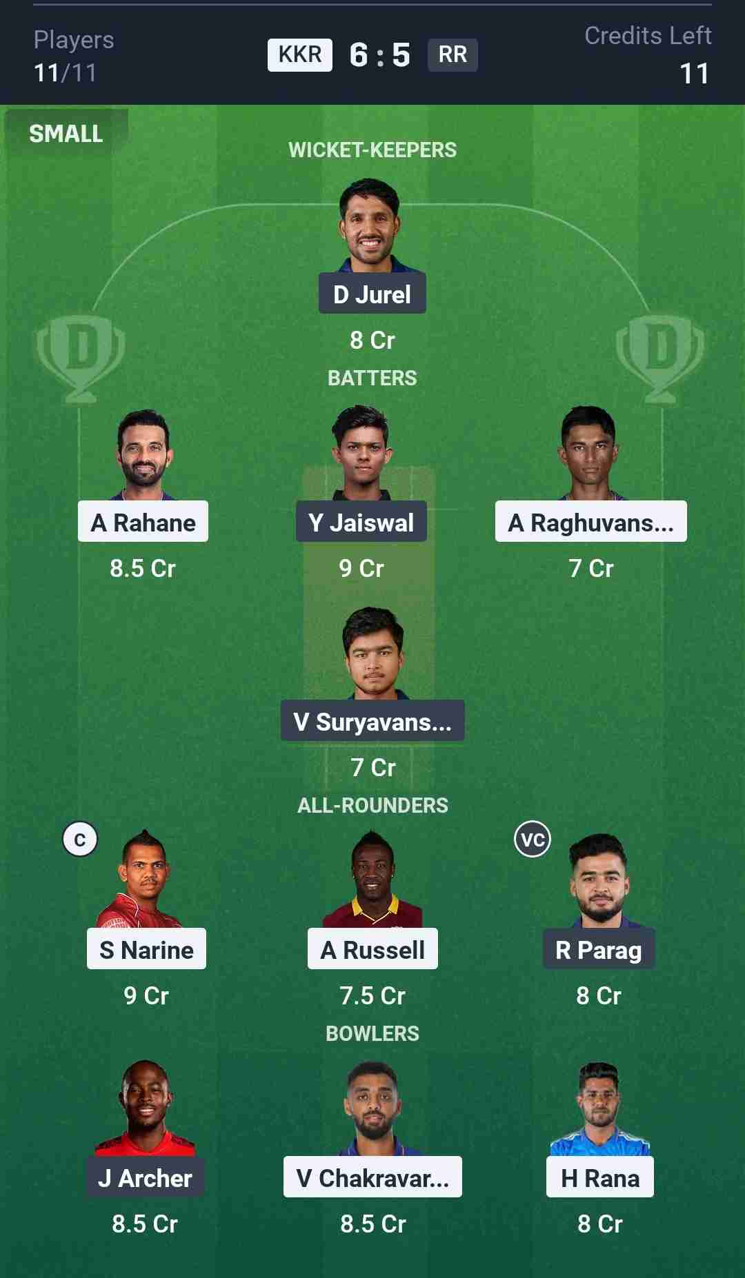 Fantasy Team Screenshot