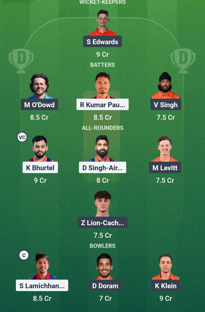 Fantasy Team Screenshot
