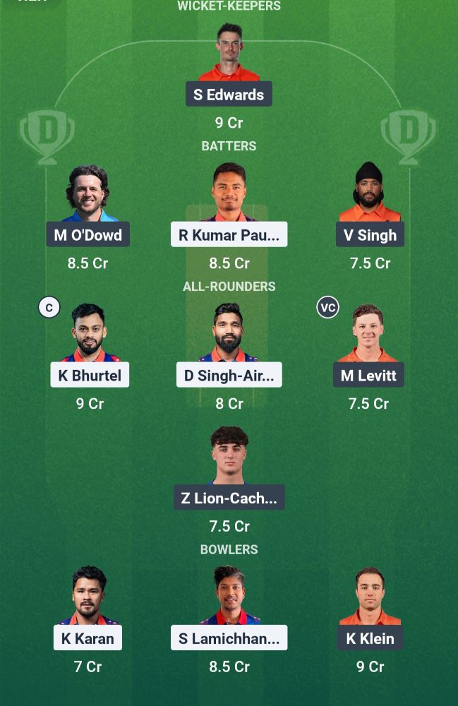 Fantasy Team Screenshot